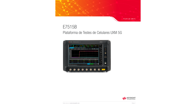 E7515B Plataforma de teste sem fio UXM 5G